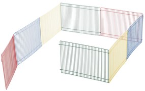 PawHut tarc modular pentru animale mici, 8 piese, 69x69x23cm | AOSOM RO