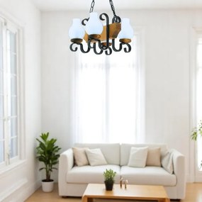 Lustră pe lanț Brilagi QUEEN 4xE14/40W/230V fag