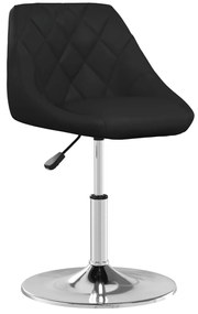 vidaXL Scaun de bar, negru, piele ecologică