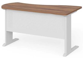 Birou de colt Manager 140 x 80 cm, stânga, nuca warmia