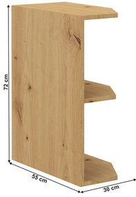 Raft inferior de bucătărie Lesana 2 (stejar artizanal) 30 D ZAK BB. 1063988