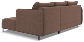 Colțar roz extensibil/cu spațiu de depozitare (cu colț pe partea dreaptă) Luana – Makamii