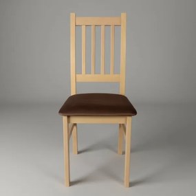 Scaun de sufragerie SIMON fag/maro închis