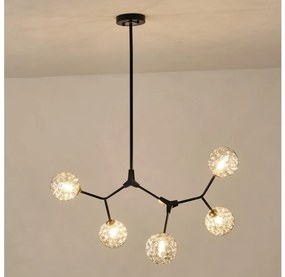 Lustră pe tijă 5xG9/15W/230V gri