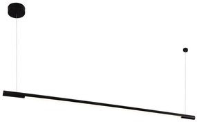 Lustra LED dimabila liniara, suspendata Organic 150cm, negru
