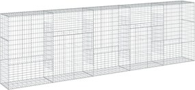 vidaXL Coș gabion cu capac, 500x50x150 cm, fier galvanizat