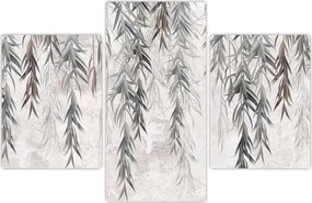 Tablou - Crenguțe de salcie, tencuiala gri (90x60 cm)