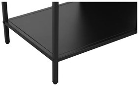 Bibliotecă neagră din metal 75x180 cm Charleston – Støraa