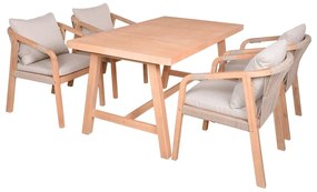 Masă de grădină din lemn de acacia 85x150 cm Bogota – Garden Pleasure