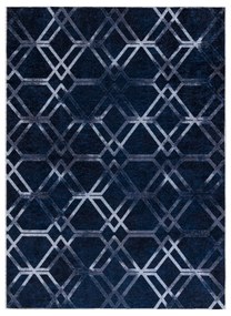 MIRO 51805.802 covor lavabil Geometric, spalier anti-alunecare - albastru
