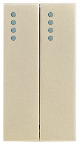 Modul Intrerupator Dublu Cap-Scara Mecanic 2M / 1M LUXION, Standard Italian