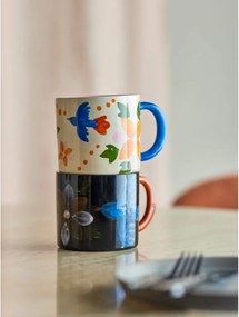 Căni negre/bej 2 buc. din ceramică 300 ml Maricala – Bloomingville