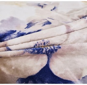 Lenjerie de pat albă din micropluș/cocolino pentru pat de o persoană 140x200 cm Blossom – My House