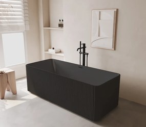 Cada acril freestanding Linea Pure, Negru, 170 cm, 5040