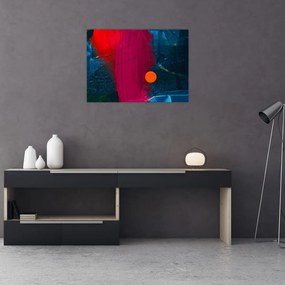 Tablou pe sticlă culorii (70x50 cm)