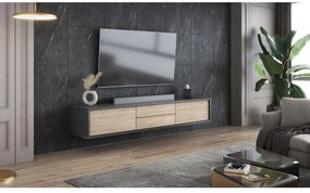 Masă TV Fiora 39 (antracit + stejar uleios). 1066465