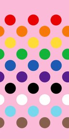 Fototapet, Big Dots, Happy Pink, Rebel Walls