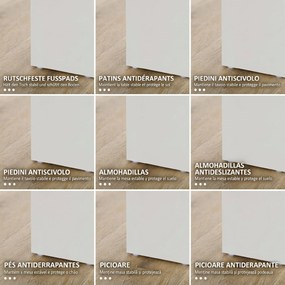 HOMCOM Masă Modernă de Dining pentru 4-6 Persoane 120x69x75 cm Gri și Alb | Aosom Romania