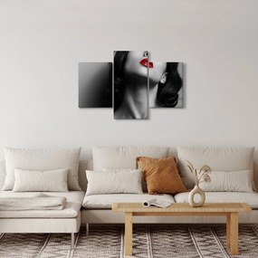 Tablou - Portretul unei femei cu ruj roșu (90x60 cm)