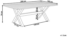 Masă de grădină Cascad (gri). 1010170