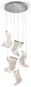 Lustra LED dimabila design exclusivist 50cm Velos II crom