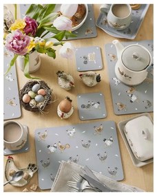 Suporturi pentru farfurii 4 buc. din plută 21x29 cm Hen House – Cooksmart ®