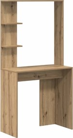 vidaXL Birou Stejar Artizanal 78,5 x 37 x 154,5 cm Lemn compozit