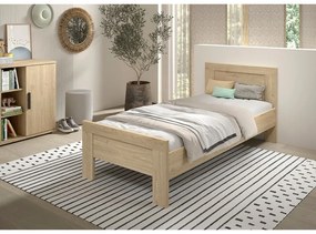 Pat pentru copii în culoare naturală fără somieră 90x200 cm Sam – Vipack