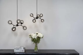 Halo Design 736553 - Lustră suspendată pe cablu ATOM, 6xG9/28W/230V, Ø 45 cm, negru/k. negru