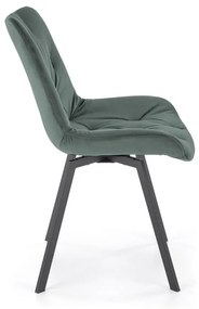 Scaun catifea K519 velvet verde
