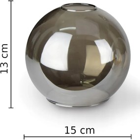 Lustră pe cablu LACRIMA SMOKY 2xE27/60W/230V