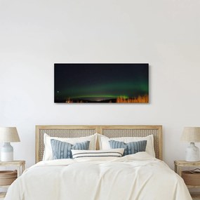 Tablou cu aurora borealis (120x50 cm)