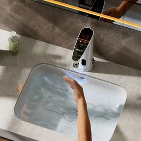 Instant de apă caldă tactil cu senzor și afișaj LED 3000W/230V IPX4 alb