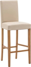 SCAUN BAR - BEJ, PICIOR LEMN NATUR