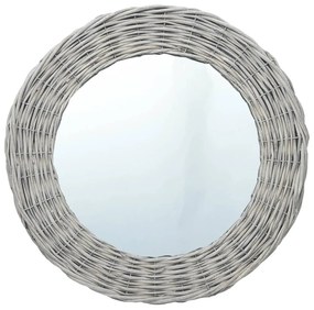 vidaXL Oglindă, 70 cm, răchită