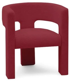 Fotoliu design in catifea ALPAH B VELVET culoare vin