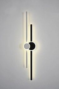 Aplica LED R9122-800 – 37 W, finisaj neutru negru & alb, cu 3 temperaturi de lumină