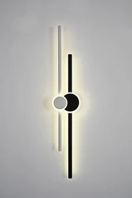 Aplica LED R9122-800 – 37 W, finisaj neutru negru & alb, cu 3 temperaturi de lumină