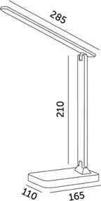 Brilagi - Lampă de birou LED RGBW reglabilă MODO LED/7W/5V 3000/4000/6500K neagră