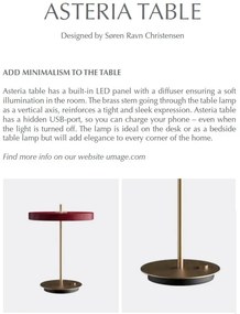 Veioza LED design scandinav Asteria table - black 2308 VTC