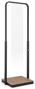 Blumfeldt Sumatra Breeze Square duș de grădină WPC aluminiu 70x55cm pătrat