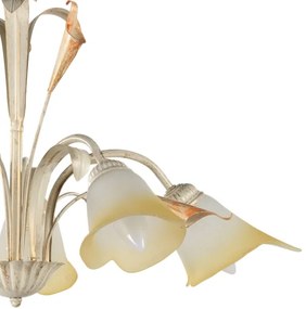 Lustră pe lanț LUCREZIA 5xE14/6W/230V crem ONLI