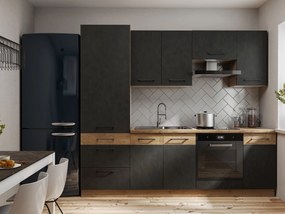 Bucătărie Virion 270 cm (Stejar lancelot + matera). 1018301