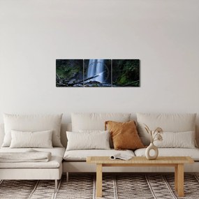 Tablou - Cascadă (cu ceas) (90x30 cm)