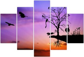 Tablou - Siluetele animalelor (150x105 cm)