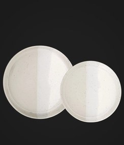 Set 2 Farfurii Artizan GRI Arhitect ( 1 Farfurie 25 cm 1 Farfurie 20 cm )