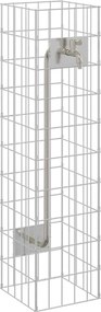 vidaXL Robinet Gabion Argintiu 25 x 25 x 100 cm Oţel inoxidabil