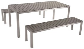 Set de masă pentru grădină Nermo (gri). 1011618