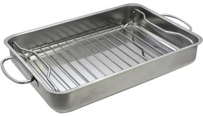Elo 53434 Basic Tigaie din oțel inoxidabil cugrătar 34 x 24 x 5,5 cm