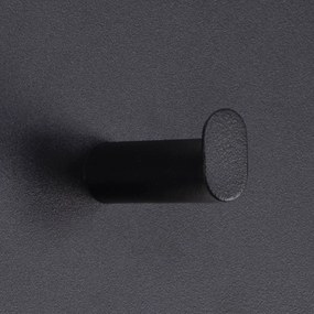 Cuier de perete din metal Actona Selje, negru